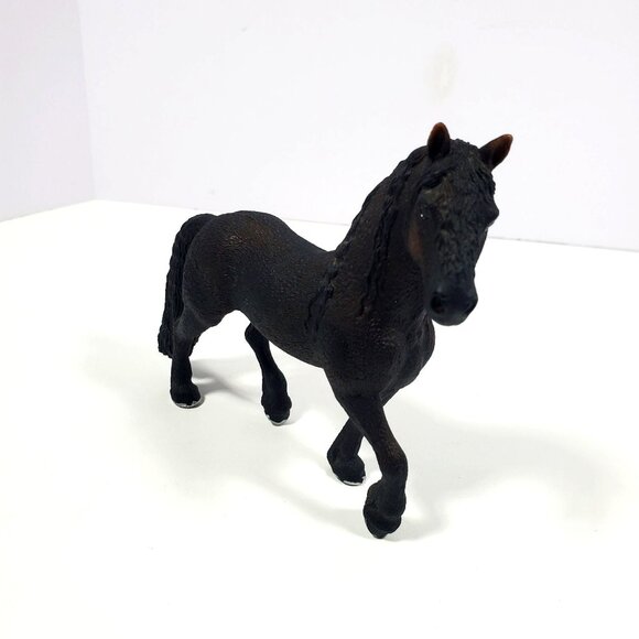 2009 Schleich Freisian Horse D-73527 Realistic Black Figure - Picture 2 of 16